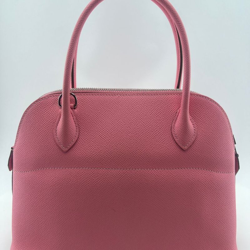 愛馬仕 Bolide 牛皮保齡球手提包-1