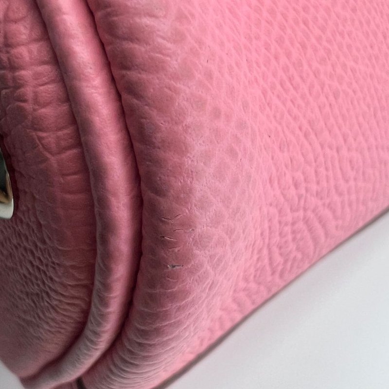 愛馬仕 Bolide 牛皮保齡球手提包-11