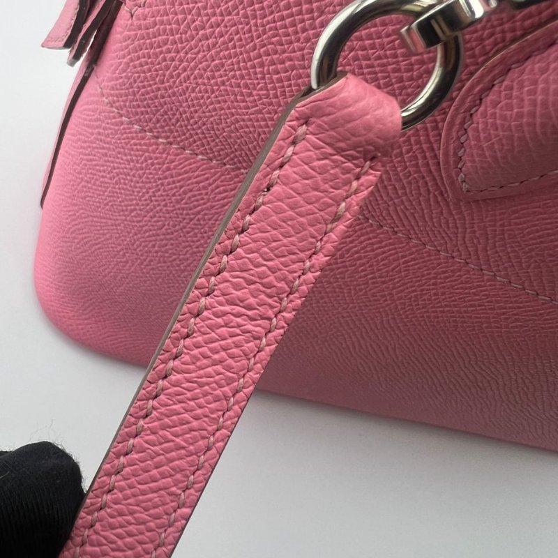 愛馬仕 Bolide 牛皮保齡球手提包-16