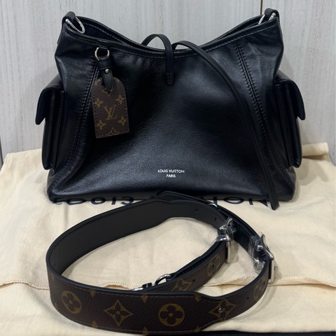 Lv carryall 黑武士全皮經典小號