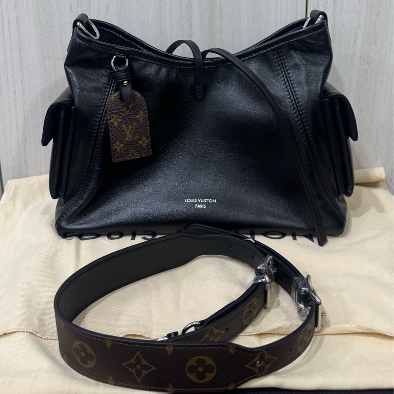Lv carryall 黑武士全皮經典小號-0