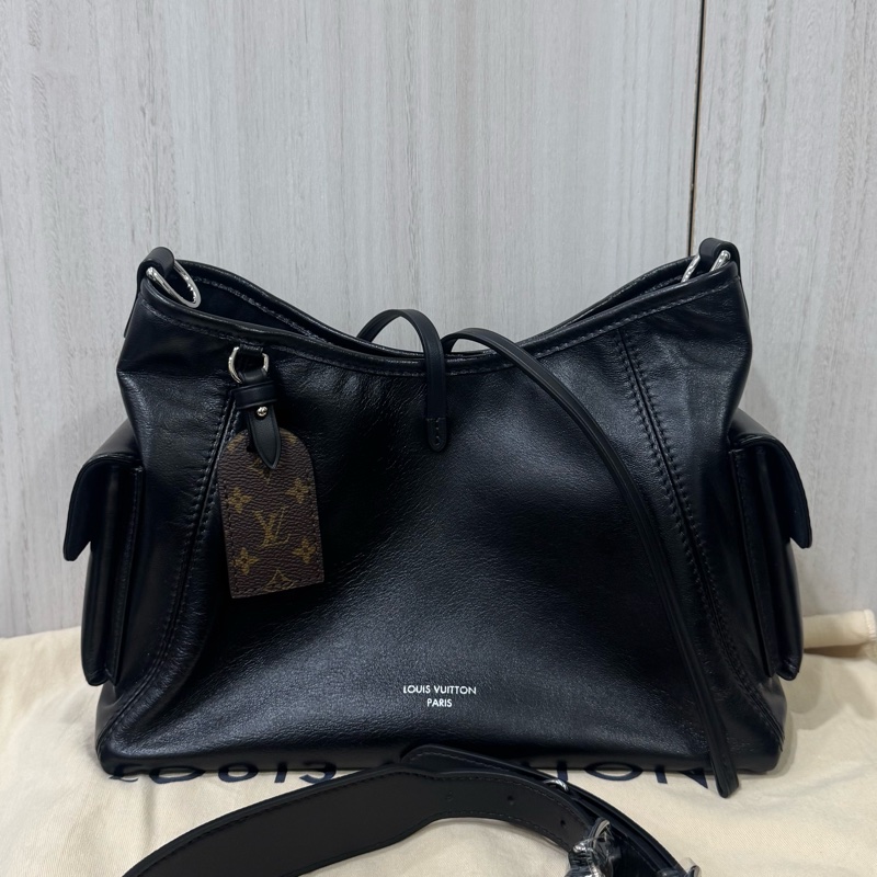 Lv carryall 黑武士全皮經典小號-5