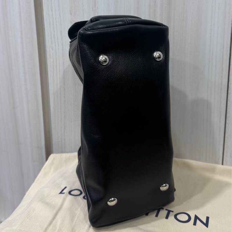 Lv carryall 黑武士全皮經典小號-7