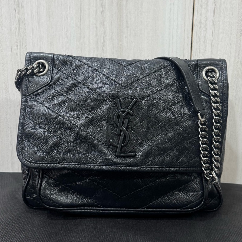 Ysl Niki經典黑色中號-0