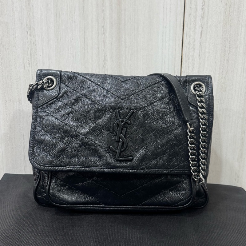 Ysl Niki經典黑色中號-5