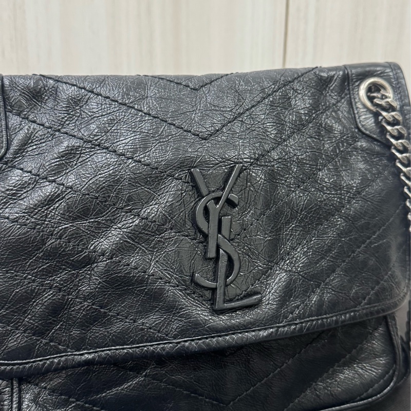 Ysl Niki經典黑色中號-15