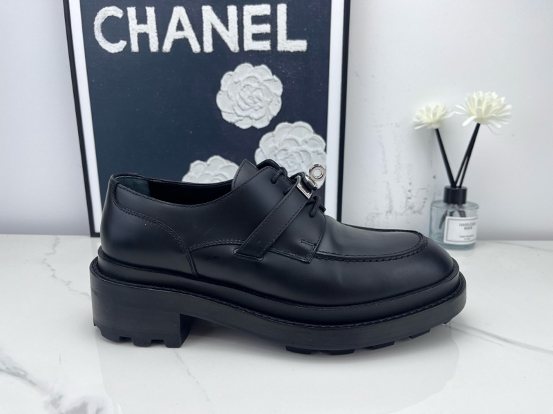 99新Hermes愛馬仕 黑色kelly扣樂福鞋 37碼 無附件-5