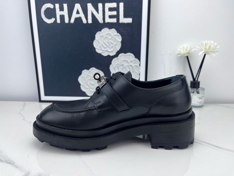 99新Hermes愛馬仕 黑色kelly扣樂福鞋 37碼 無附件-6