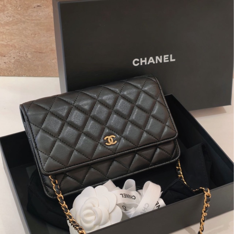 大全配❤️新款拉鏈🌟 香奈兒 #經典 #woc #黑金 #發財包-1