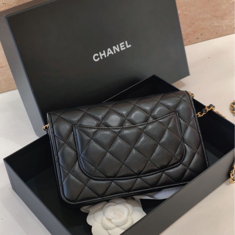 大全配❤️新款拉鏈🌟 香奈兒 #經典 #woc #黑金 #發財包-2