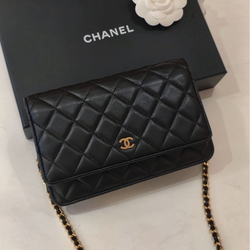 大全配❤️新款拉鏈🌟 香奈兒 #經典 #woc #黑金 #發財包-3