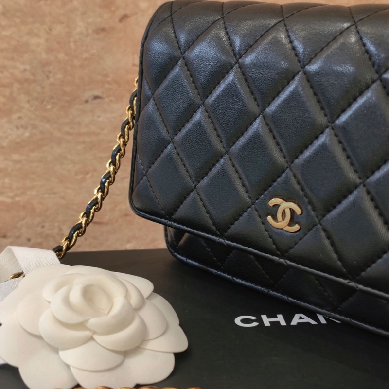 大全配❤️新款拉鏈🌟 香奈兒 #經典 #woc #黑金 #發財包-5