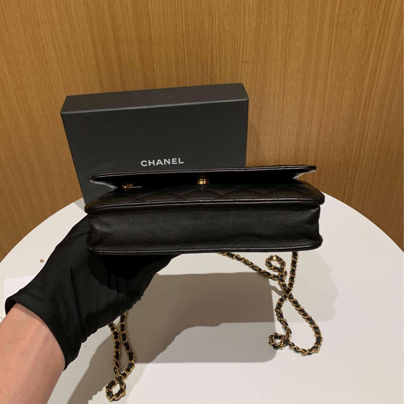 大全配❤️新款拉鏈🌟 香奈兒 #經典 #woc #黑金 #發財包-6