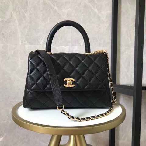 大全配🈶購證❤️香奈兒 #荔枝皮 #黑金 #coco #handle 小號