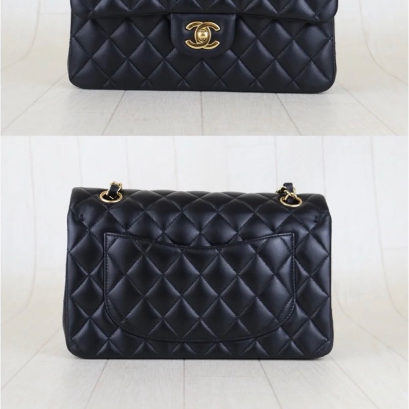 「JL精品代購」98新 Chanel 香奈兒 cf23 黑金-3