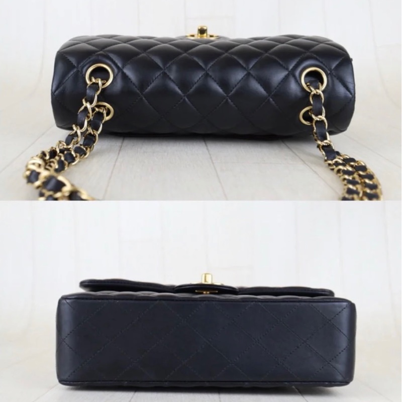 「JL精品代購」98新 Chanel 香奈兒 cf23 黑金-5