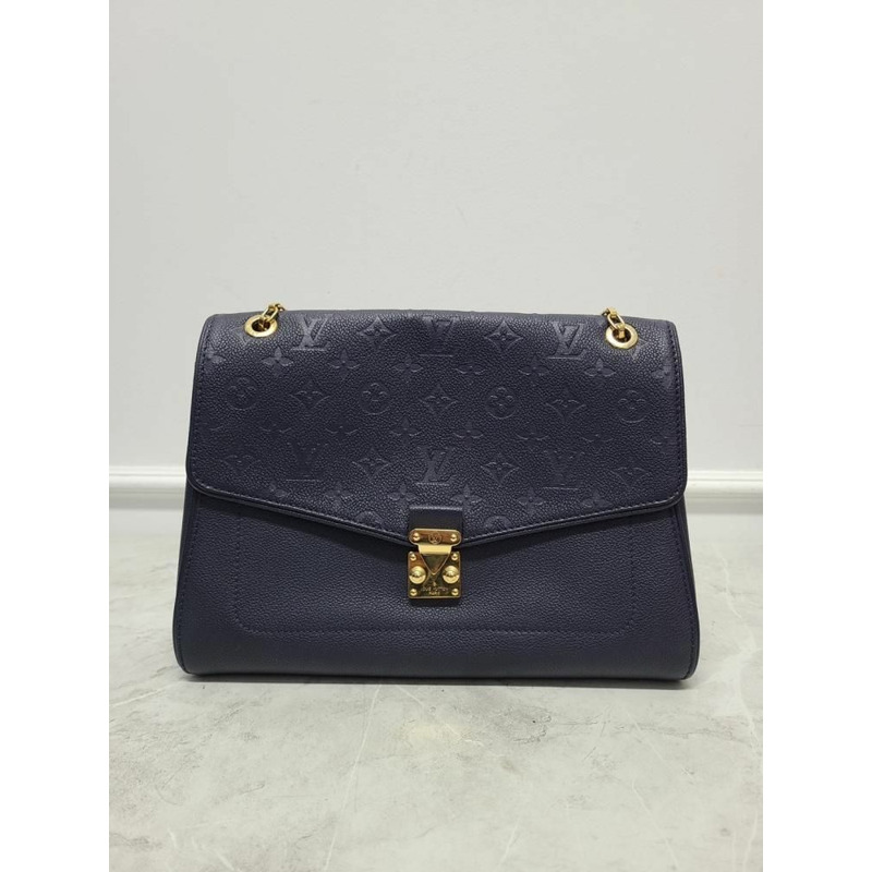 【包稅】LOUIS VUITTON 海軍藍 Monogram Empreinte Saint Germain 單肩包-1