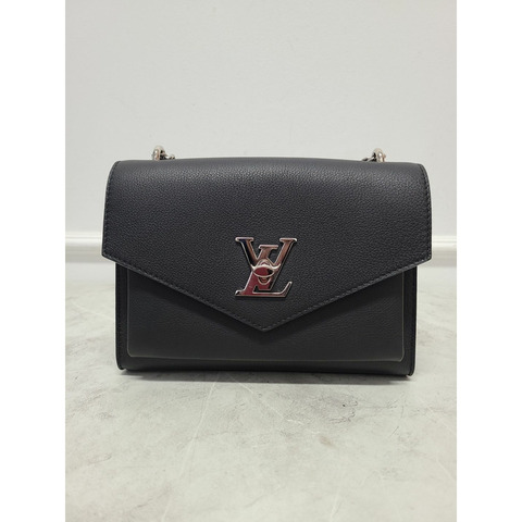 【包稅】LOUIS VUITTON 黑色 Monogram Mylockme 鏈條肩背包