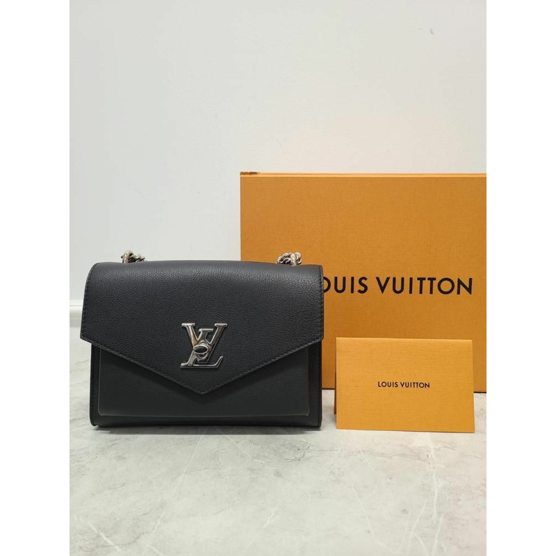 【包稅】LOUIS VUITTON 黑色 Monogram Mylockme 鏈條肩背包-6