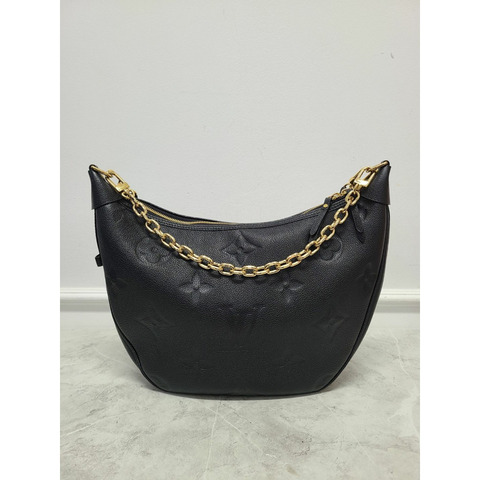 【包稅】LOUIS VUITTON 黑色 Monogram Empreinte Loop Hobo 肩背包