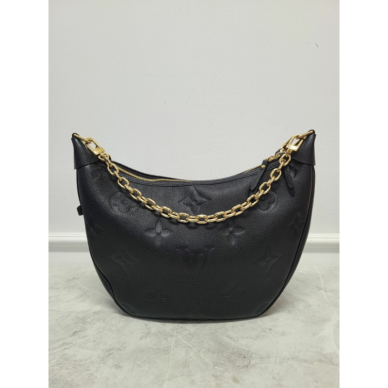 【包稅】LOUIS VUITTON 黑色 Monogram Empreinte Loop Hobo 肩背包-0