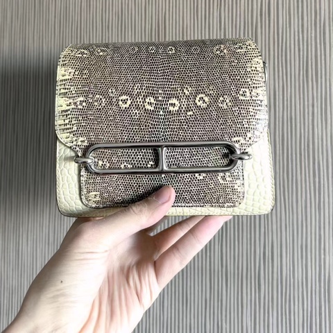 ⛓️99🆕小極品🍼Y1奶油香草霧面鰐魚🐊➕拼原色蜥蜴🦎mini roulis