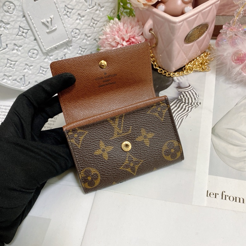 LV M61930 老花卡夾零錢包 🏅-5