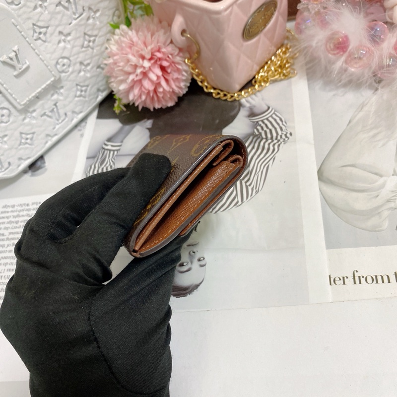 LV M61930 老花卡夾零錢包 🏅-17