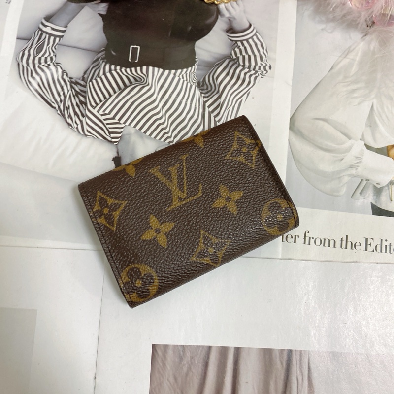 LV M61930 老花卡夾零錢包 🏅-19
