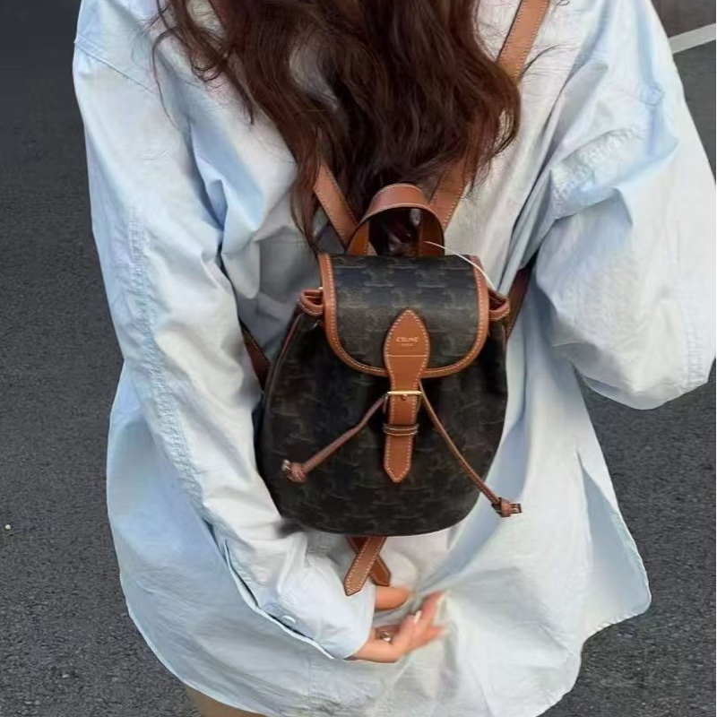 Céline 老花 mini 小書包/後背包 全新品-5
