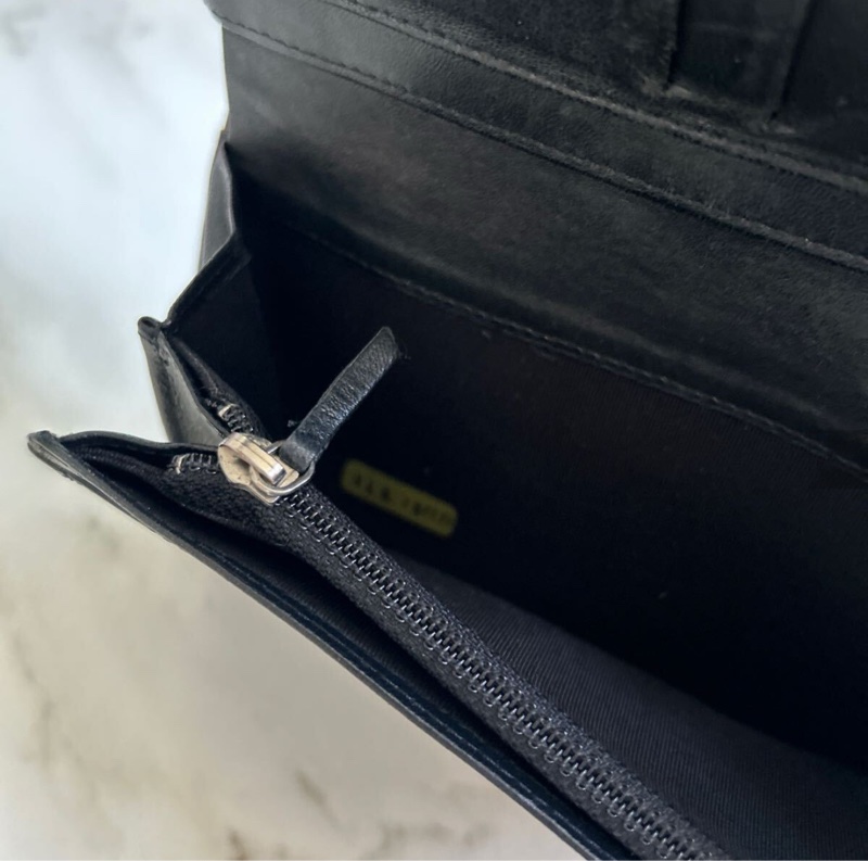 香奶奶♡少見黑色蟒蛇皮革 Coco Mark 長款皮夾購於日本精品店-13