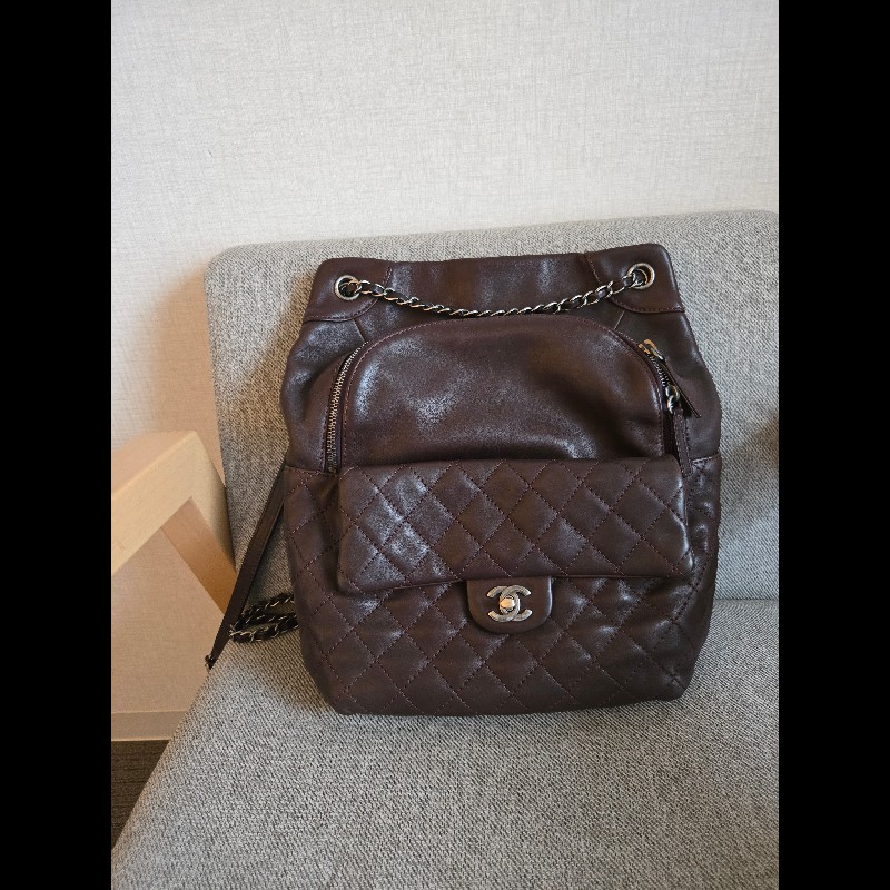 Chanel 牛皮超實用兩用後背包-0
