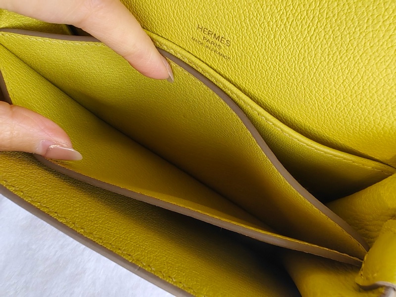 【99新 ✨ 全網最低價！】愛馬仕 豬鼻子18 檸檬黃金扣 C刻-9