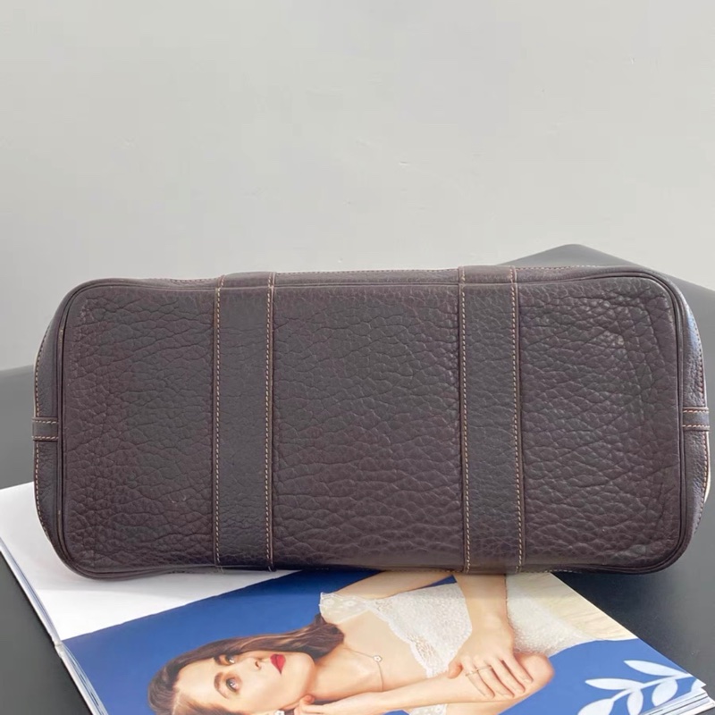 HERMES花園36帆布拼皮-11