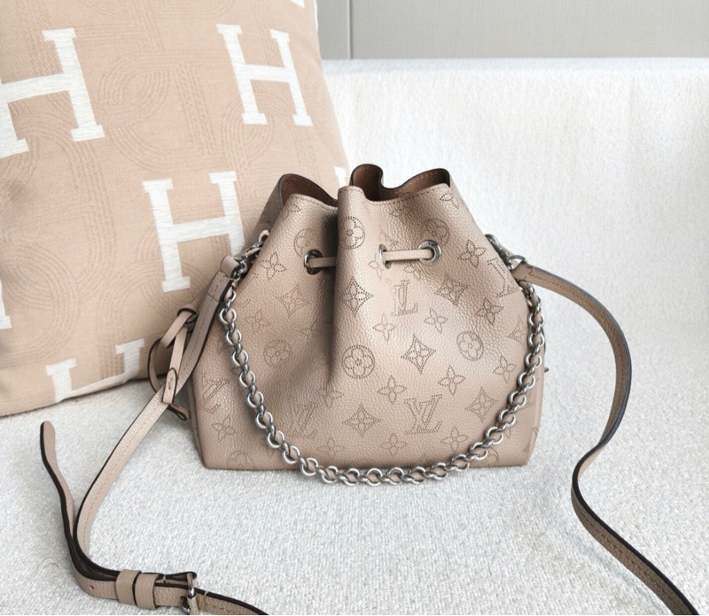 【98%新 ✨ 全網最低價！】LV bella月光女神 鏤空水桶包 大象灰 牛皮 少子包-0