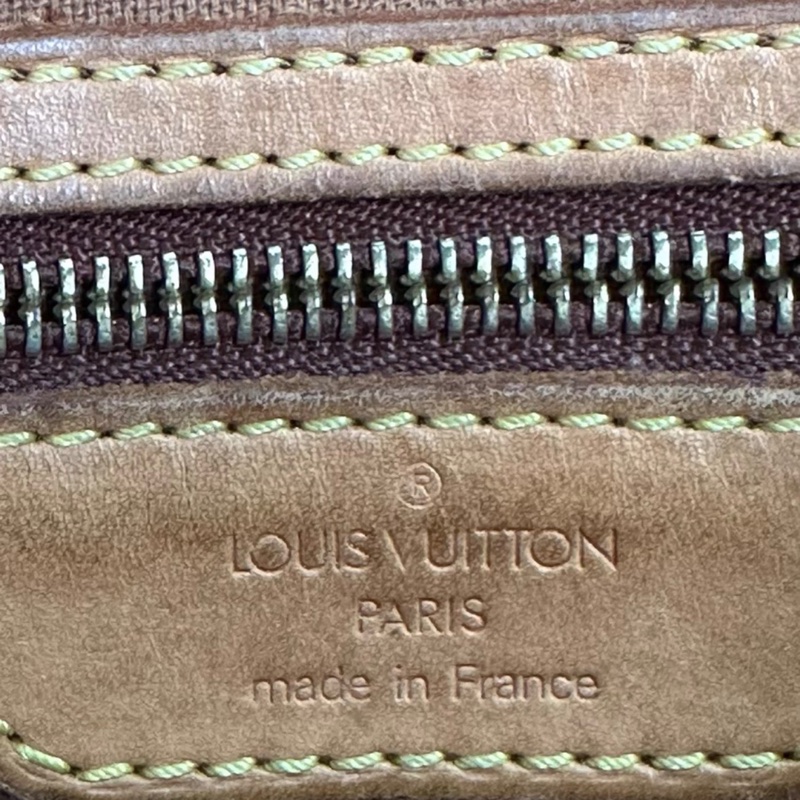 LV棕色老花單肩斜挎包-7