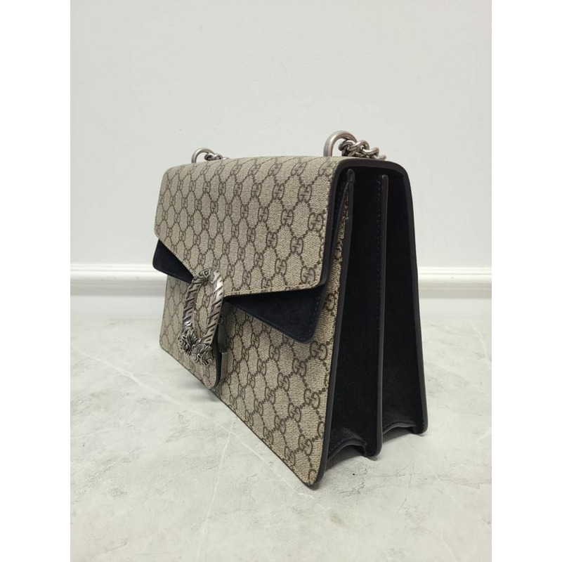 【包稅】GUCCI GG Supreme帆布Dionysus鏈條單肩包（中）-2