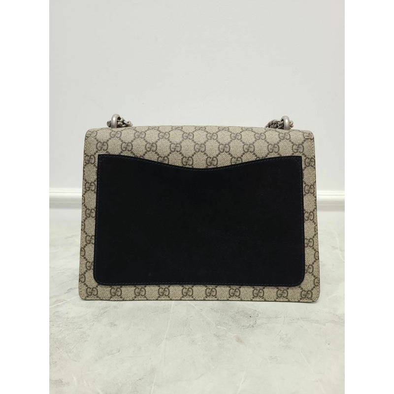 【包稅】GUCCI GG Supreme帆布Dionysus鏈條單肩包（中）-4