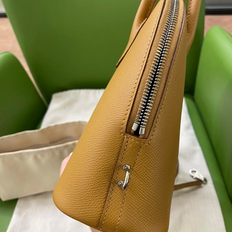 98新Hermes bolide25愛馬仕保齡包25 z刻芝麻色-7