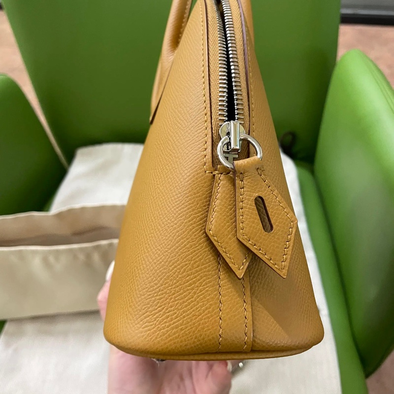 98新Hermes bolide25愛馬仕保齡包25 z刻芝麻色-8