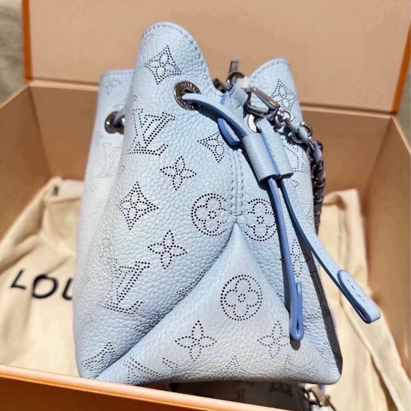 【全新 ✨ 全網最低價！】LV bella 水桶包 漸變淺藍 鏤空 月光女神 單肩包斜挎包 少子包-2