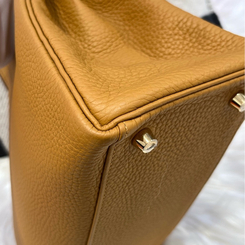 hermes 愛馬仕 Kelly28 芝麻色 金扣 togo Y 閒置-5