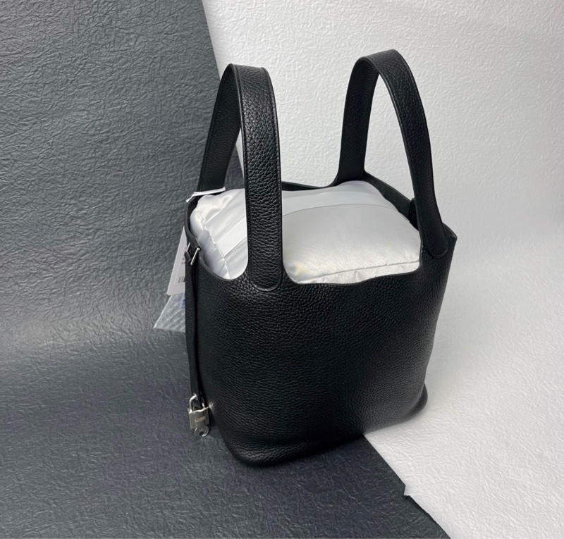 【96%新 ✨ 全網最低價！】Hermes 愛馬仕 Picotin 22菜籃子/水桶 黑色 C刻-2