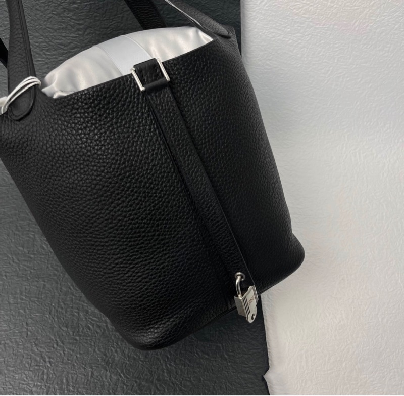 【96%新 ✨ 全網最低價！】Hermes 愛馬仕 Picotin 22菜籃子/水桶 黑色 C刻-4