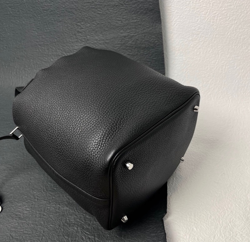 【96%新 ✨ 全網最低價！】Hermes 愛馬仕 Picotin 22菜籃子/水桶 黑色 C刻-5