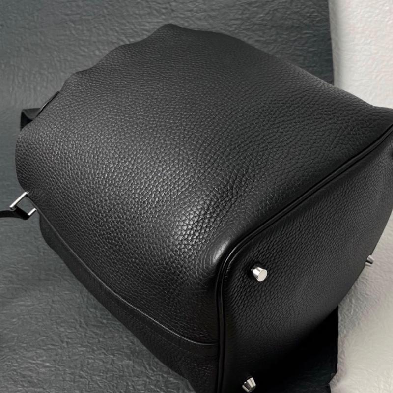 【96%新 ✨ 全網最低價！】Hermes 愛馬仕 Picotin 22菜籃子/水桶 黑色 C刻-6