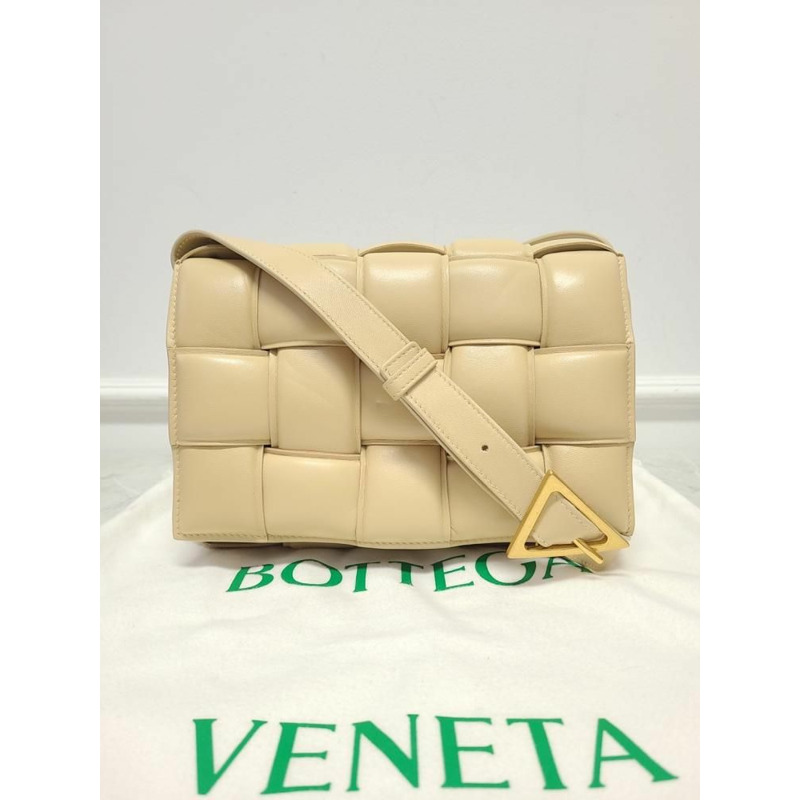 【包稅】BOTTEGA VENETA 金色編織紋襯墊磁帶包 12345-7