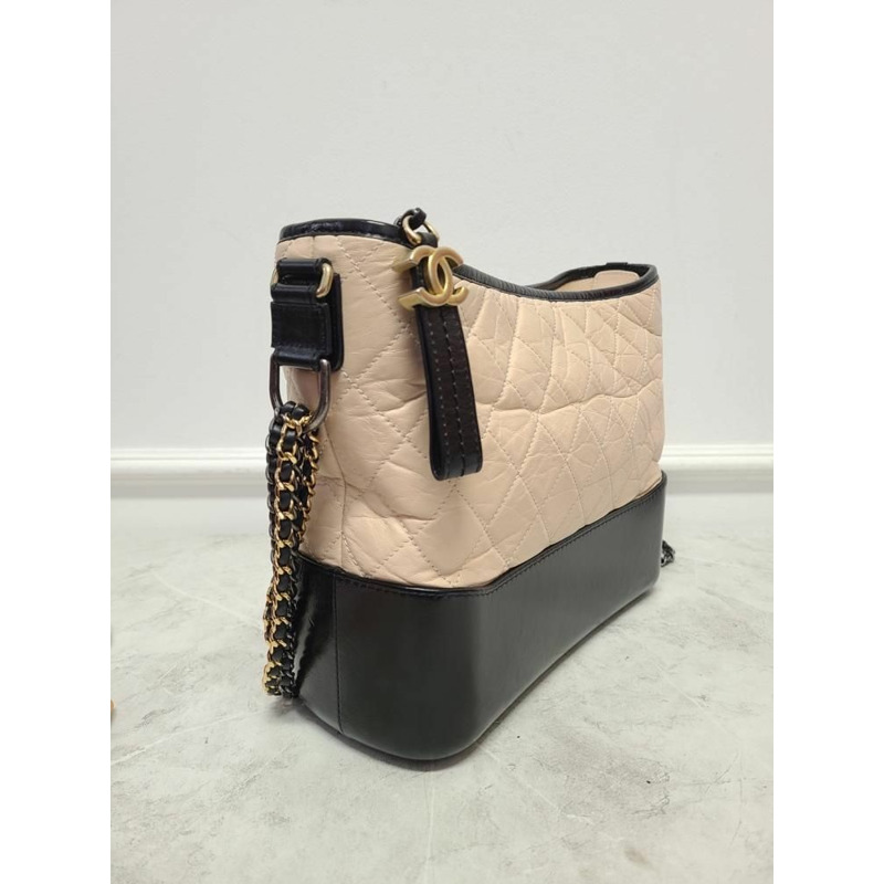 【包稅】CHANEL 米色 Gabrielle 單肩包，中型 25-2