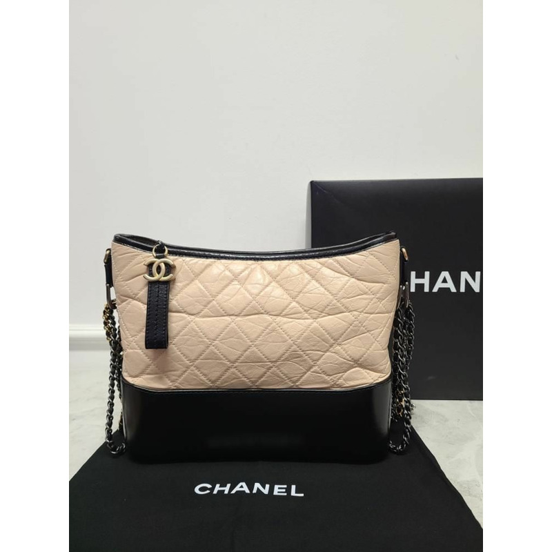 【包稅】CHANEL 米色 Gabrielle 單肩包，中型 25-6