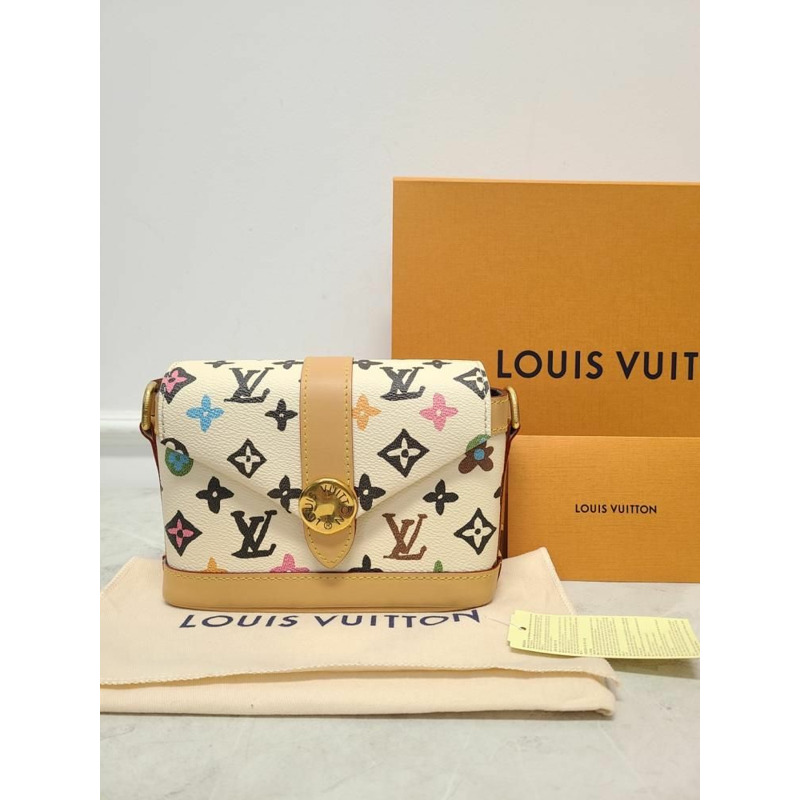 【包稅】LOUIS VUITTON 多圖案信封式穿戴式皮夾斜背包-7